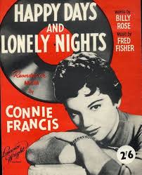 Connie francis happy days and lonely nights new arrivals