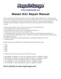 Please right click on the image and save the graphics. Nissan D21 Repair Manual 1990 1994