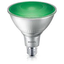 Philips 90 Watt Equivalent Par 38 Led Flood Green 469098 The Home Depot