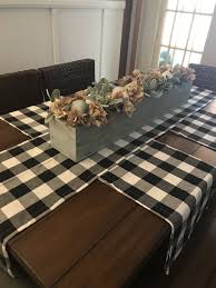 Love This Idea Of Runners Instead Of Place Mats Dining Room Table Centerpieces Farmhouse Style Dining Room Farmhouse Dining