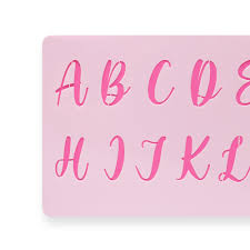 Perfect for home, school, or office, they are easy to . Calligraphy Cake Acrylic Stencil Alphabet Letter And Number 1 5 Inch Lacupella Cake Decorating Tools And Stencils