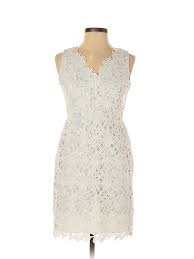 Details About Ann Taylor Loft Women White Casual Dress 00 Petite