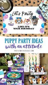 Dog themed party food and party ideas. Dog Themed Puppy Birthday Party Ideas For Kids Parties With A Cause