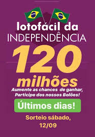Discover short videos related to lotofacil independencia on tiktok. Com R 120 Milhoes No Bolso Voce Vai Dar O Seu Grito De Independencia Com A Lotofacil Noticias De Tres Lagoas Radio Cacula