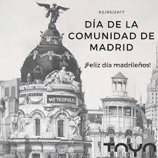 Maybe you would like to learn more about one of these? Toyo Publicidad Hoy Los Madrilenos Celebran Su Dia De Fiesta Feliz Dia De La Comunidad De Madrid A Todos Diadelacomunidaddemadrid Madrid Felizmartes Facebook
