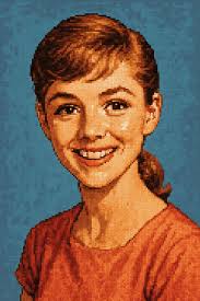 18 year old Charmian Carr is smiling in 16 bit color style #ChatGTP