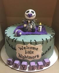 Listening to christmas carols, sipping eggnog, hanging. Nightmare Before Christmas Baby Shower Cake Topper Online