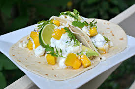 Barramundi fish tacos with mango. Easy Mango Avocado Fish Tacos Peanut Butter Runner