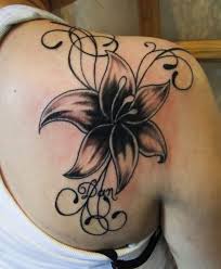 Back Birthmark Cover Up Tattoo This On My Back To Cover My Birth Mark Shoulder Tattoos For Women Shoulder Tattoos Lily Tattoo