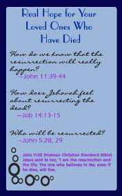 The Resurrection Real Hope For Your Dead Loved Ones Bible Bible Truth Bible Knowledge