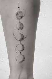 Detailed Moon Phases Tattoo Moon Phases Tattoo Moon Tattoo Moon Cycle Tattoo