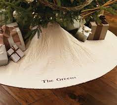 Channel Quilted Velvet Tree Skirt Pottery Barn Tree Skirts Christmas Tree Skirt Holiday Decor Christmas