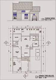 42 Gambar Dan Denah Rumah Minimalis Type 60 Desain Rumah Bungalow Denah Rumah Rumah