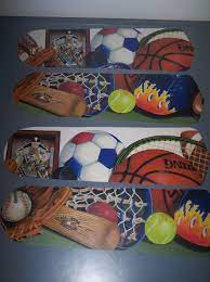 Flush mount lighting is a common ceiling light that can be used anywhere in the home, even in small spaces with low ceilings. Custom Sports Ceiling Fan W Light Lacrosse Soccer Tennis Baseball Basketball Ceiling Fan Design Ceiling Fan Cool Bedrooms For Boys
