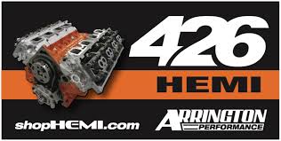 The 426 hemi was the first version of the hemispherically shaped combustion engines to be marketed by the name hemi in 1964. The Arrington 426 Hemi