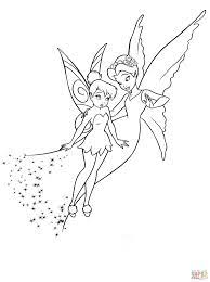 Verlegen Tinkerbell En Koningin Clarion Kleurplaat Gratis Kleurplaten Printen