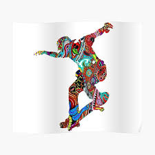 Browse millions of popular aesthetic wallpapers and ringtones on zedge. Trippy Skateboard Posters Redbubble