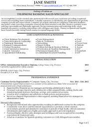 Financial specialist resume samples and examples of curated bullet points for your resume to help you get an interview. Banking Sales Resume Sample Template