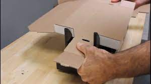 How To Fold Your White Corrugated Cardboard Mailer Shipping Box Corrugated Cardboard Cardboard Corrugated