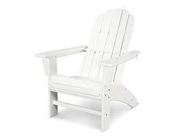 Polywood Vineyard Curveback Adirondack Chair White Resin Patio Furniture Resin Adirondack Chairs Adirondack Chairs For Sale