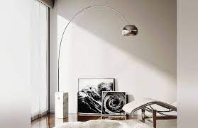The arc lamp has a huge stainless steel sweeping arch supported by a circular block marble base giving the amp a timeless and minimalist look. 15 Modern Arched Floor Lamp Ideas 2modern