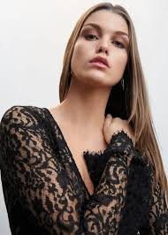 Mango + Guipure short dress