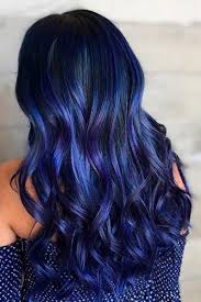 Add style and complexity to a blue black hairstyle by going with an iridescent blue balayage. Blue Hairstyles For Women Blue Hair Ideas 2020 Ladylife