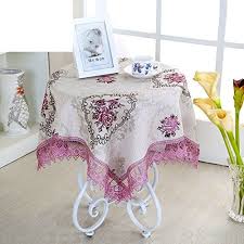 Small Table Tablecloth Bedside Table Cover Coffee Table Pastoral Lace G 150200cm 59x79inch Table Covers Small Tables Table Cloth