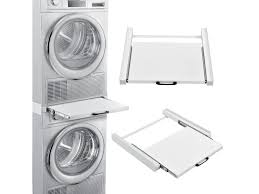 Bien choisir son meuble machine à laver ou sèche linge est important pour aménager un coin buanderie pratique et agréable à utiliser. Kit De Superposition Universel Cadre Avec Tablette Coulissante Pour Lave Linge Seche Linge Standard 60 Cm Machine A Laver Acier Laque Blanc En Casa Vente De Petits Accessoires De Salle De Bain Conforama