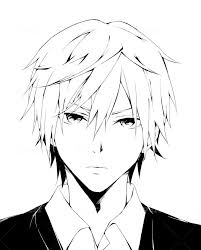 Beauty portrait of a cute young japanese woman anime face with big blue eyes and flying hair. Draw A Cool Black And White Anime Manga Style By Keroblack Fiverr