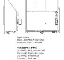 Spec Sheets - Replacement Parts List - Victory Climate Systems
