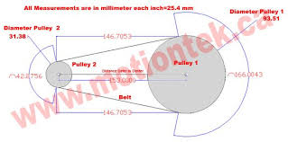It's a fact that ignoring outside diameter may lead you towards a wrong size of pulley. Calculate Timing Pulley Belt Length Base On Diameter And Center Distance Cnc Plasma Cnc Router Cnc