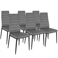 Ensemble table + 4 chaises encastrable popup faites des économies en aménageant votre salle à manger, meublerdesign.com vous propose un large choix de table à manger chaises, vous trouverez à coup sûr votre bonheur. Lot De 6 Chaises Grises Pas Cher Pour Salle A Manger Romane Id Market