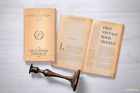 Classy Vintage Book Psd Mockup Download For Free Books Vintage Book Open Book