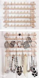 With very few surfaces on which to put stuff? 30 Brilliant Diy Jewelry Storage Display Ideas For Creative Juice