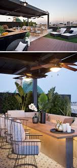 Also, having an attached, covered outdoor kitchen can extend the length of time you are able to use this new food preparation and serving area. This Apartment In Barcelona Was Completed With A Rooftop Entertaining Space