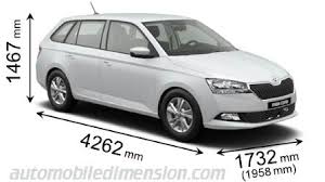 It's difficult to imagine a better car for a young family than the skoda fabia estate. Dimensions Of Skoda Cars Showing Length Width And Height