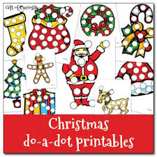 Christmas Do A Dot Printables Gift Of Curiosity Christmas Preschool Theme Preschool Christmas Do A Dot