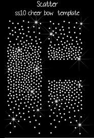 When someone first asked me for free svgs for rhinestone templates, i thought they were using tweezers and applying each rhinestone individually in the design. Scatter Ss10 Rhinestone Cheer Bow Strip Template By Puttabowonit On Etsy Bow Template Rhinestone Templates Cheer Bows