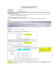 Tekik iformatika miggu ke : Lkpd Induksi Matematika Pdf