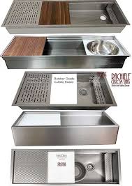 See more examples at www.rachiele.com. Custom Stainless Workstation Sinks Kitchen Sink Design Best Kitchen Sinks Kitchen Room Design