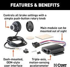 Echo® will continue to function safely, using the the curt echo® mobile trailer brake controller smart control app is compatible with apple ios 5 or higher and android 4.3 or higher. Amazon Com Curt 51170 Spectrum Original Equipment Style Integrated Electric Trailer Brake Controller Proportional Automotive