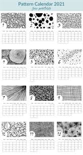 19 templates to download and print. Printable Pattern Calendar 2021 Freebie Craftaliciousme