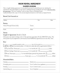 A rental agreement generally includes rent and deposit and other conditions that are mutually accepted by the owner and the tenant. Room Rental Agreement Template Simple Room Rental