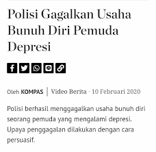 Depresi klinis adalah penyakit kompleks yang diakibatkan oleh genetika, hormon, jumlah dan jenis bakteri di usus, pengalaman masa kecil, struktur otak, pola pikir, dan banyak hal lainnya. Depresi Penyakit Paling Berbahaya Kompasiana Com