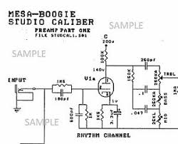 details about mesa boogie studio caliber dc2 tube amplifier electronic circuit diagram schemat