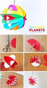 Easy Planet Craft For Kids 3d Paper Planets Planet Crafts Paper Crafts For Kids Creative Crafts