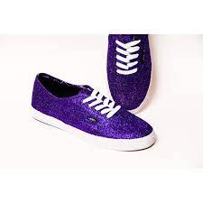 Glitter Purple Passion Decorated Vans Canvas Lo Pro Sneakers Shoes 130 Liked On Polyvore Featuring Shoes Sne Purple Sneakers Lavender Shoes Sparkle Shoes