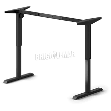 Made from velvet, this adds a vintage look but using the glamorous black colour, gives the stool a modern twist. Structure For Adjustable Motorized Table Height Steel Black Emuca Bricolemar