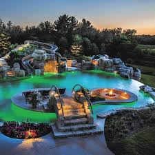 Captivating Swimming Pool Lights Are Vital For Limitless Swimming Day And Night Time Dream Backyard Pool Cool Pools Pool Waterfall